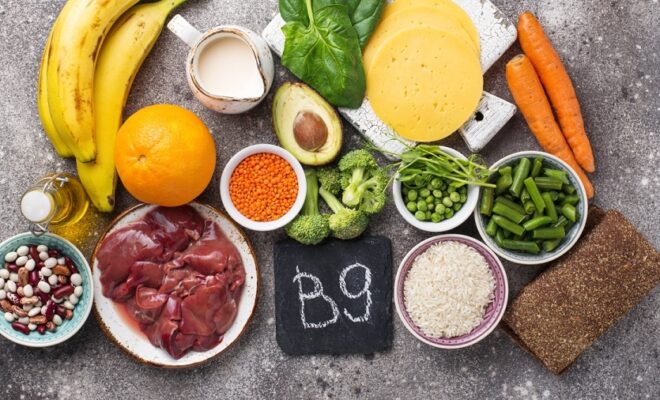 Healthy products, natural sources of vitamin B9